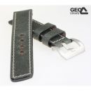 GEO-Straps Blue Beast blau-grn 22 mm Lederuhrarmband Handarbeit