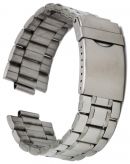 Edelstahluhrarmband mit Sicherheitsfaltschliee - 10 mm Stegbreite 22 mm Bandbreite