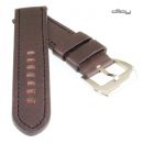 Diloy Uhrenarmband - Vintage Rindleder mocca 22 mm