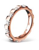 Joop Schmuckring Flora mit Zirkonia JJ0836 rosegold GR.55