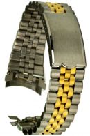 Edelstahluhrarmband bicolor Jubilee-Style Faltschliesse - 18 mm