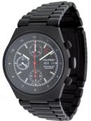Military Herrenuhr Automatik-Chronograph H3 Bund Flieger-Design schwarz