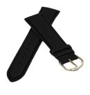 Lederimitation-Uhrenarmband schwarz 20 mm Ersatzband