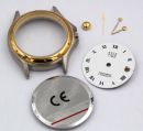 Uhrengehuse  26 mm fr ETA Quarzwerk mit Zifferblatt Zeigersatz Krone