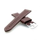 Uhrband echt Rindsleder - Sattlerleder - 18 mm  - braun