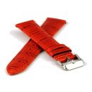 Uhrband Leder mit Krokoprgung - 20 mm