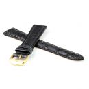 Lederuhrband fr Damenuhr - Alligatorkoptik 18 mm
