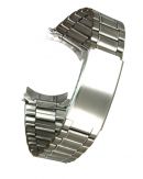 Edelstahluhrarmband mattiert - 20 mm - Rundanschluss