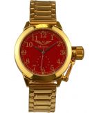 Minoir Uhren - Modell Vertus gold/rot Automatikuhr