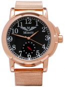 Minoir Uhren - Modell Corbie rotgold / braun - Automatikuhr