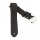 Uhrarmband handgearbeitet Manufatti Hayez schwarz - 20 mm