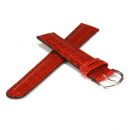 Echt Eidechs Uhrenarmband rot - 16 mm Dornschliee