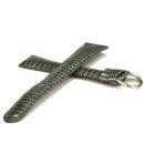 Eidechsen Uhrarmband hellgrau - Handarbeit - 16 mm
