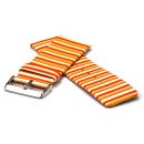 Lederuhrarmband - Sommerfarben orange - 30 mm