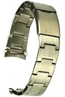 Edelstahluhrarmband massiv - Sicherheitsschliee 18 mm