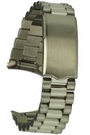 Edelstahluhrarmband 20 mm Rundanstoss Faltschliesse