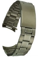 Edelstahluhrarmband 20 mm Rundanstoss Faltschliesse