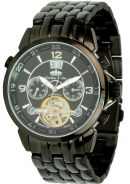 Schwarze Lindberg & Sons Armbanduhr mit 35 Steine Automatikwerk