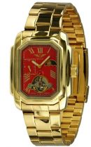 Minoir Uhren - Modell Empire gold/rot - Automatikuhr