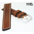 GEO-Straps Brown Beast braun - 22 mm Lederuhrarmband Handarbeit