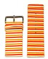 Konvolut 25 Stck Uhrenarmbnder Leder orange/wei - 30 mm