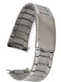Uhrenarmband Edelstahl 3-reihig Faltschliee Rundanstoss - 19 mm
