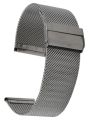 Edelstahl Milanaise Uhrenarmband Mesharmband 20 mm - 2 mm Strke