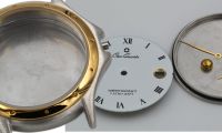 Osco Uhrenkit fr Quarzwerke mit Datumsanzeige Zifferblatt, Zeigersatz und Krone