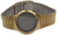 Edelstahl Uhrengehuse IP gold mit Edelstahluhrband  32 mm