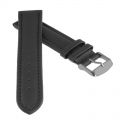 Uhrenarmband Modell Basel Kalbsleder dunkelblau - 22 mm