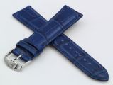 Lindberg & Sons Leder-Uhrenband blau 22 mm - 125/80 mm