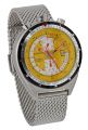 SORNA Bullhead gelb Automatikuhr Retro-Style Herrenuhr 21 Jewels  48 mm