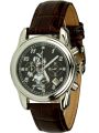 Disney Chronograph mit Donald Duck Motiv braunes Lederuhrarmband