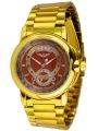 Minoir Uhren - Modell Voiron gold/rot - Unisex Automatikuhr