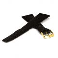 Echt Eidechsen Uhrenarmband - dunkelbraun - 22 mm