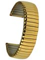 Flex-Uhrband, Zugband  Edelstahl IP gold - Stegbreite 16 mm