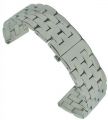 Massives Edelstahl Uhrband mattiert 18 mm Faltschliee