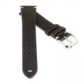 Uhrarmband handgearbeitet Manufatti Hayez schwarz - 20 mm