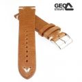 Geo-Straps Uhrband - Horween Rindleder hellbraun - 22 mm