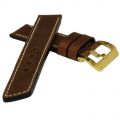 GEO-Straps Brown Beast 22 mm Lederuhrband PRE-V-Schliee