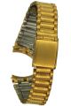 Edelstahluhrarmband IP gold 13mm Rundanstoss