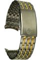 Edelstahluhrarmband bicolor 18 mm Stegbreite - Faltschliesse